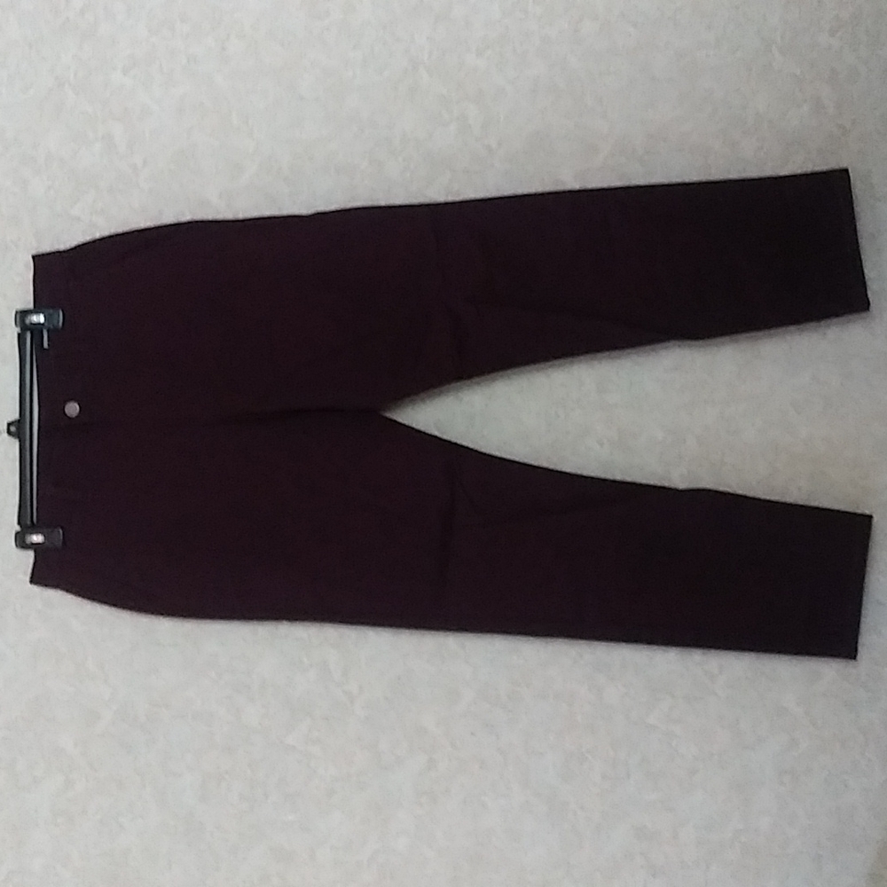 Bonobos flat front pants, plum, size 32/32